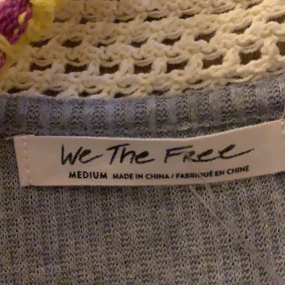 Free people feeling magical long sleeve top Gray small and medium - Picture 10 of 13